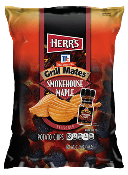 Grill Mates Smokehouse Maple Ripple Potato Chips